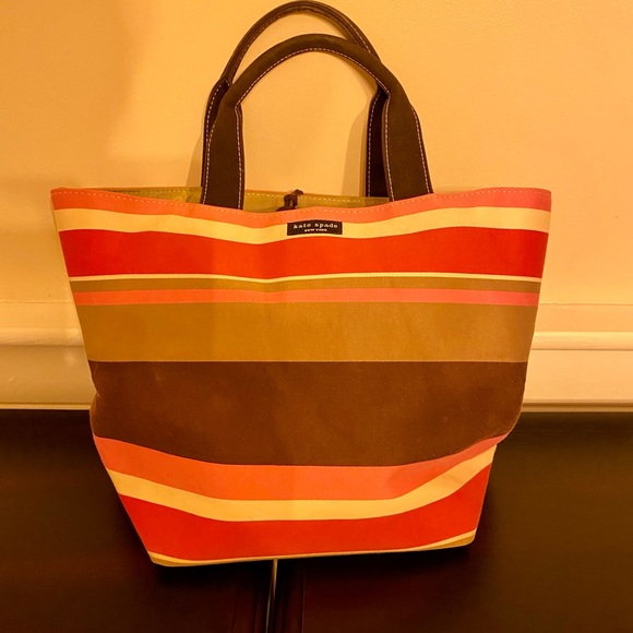 kate spade Handbags - Kate Spade Canvas bucket purse
